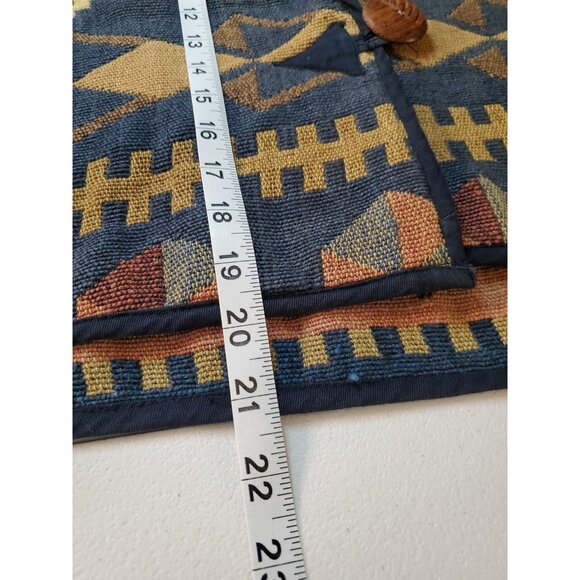 Vtg Keren Hart Aztec Tapestry Embroidered Jacket Womens Med. Button Up Cropped - Picture 9 of 14